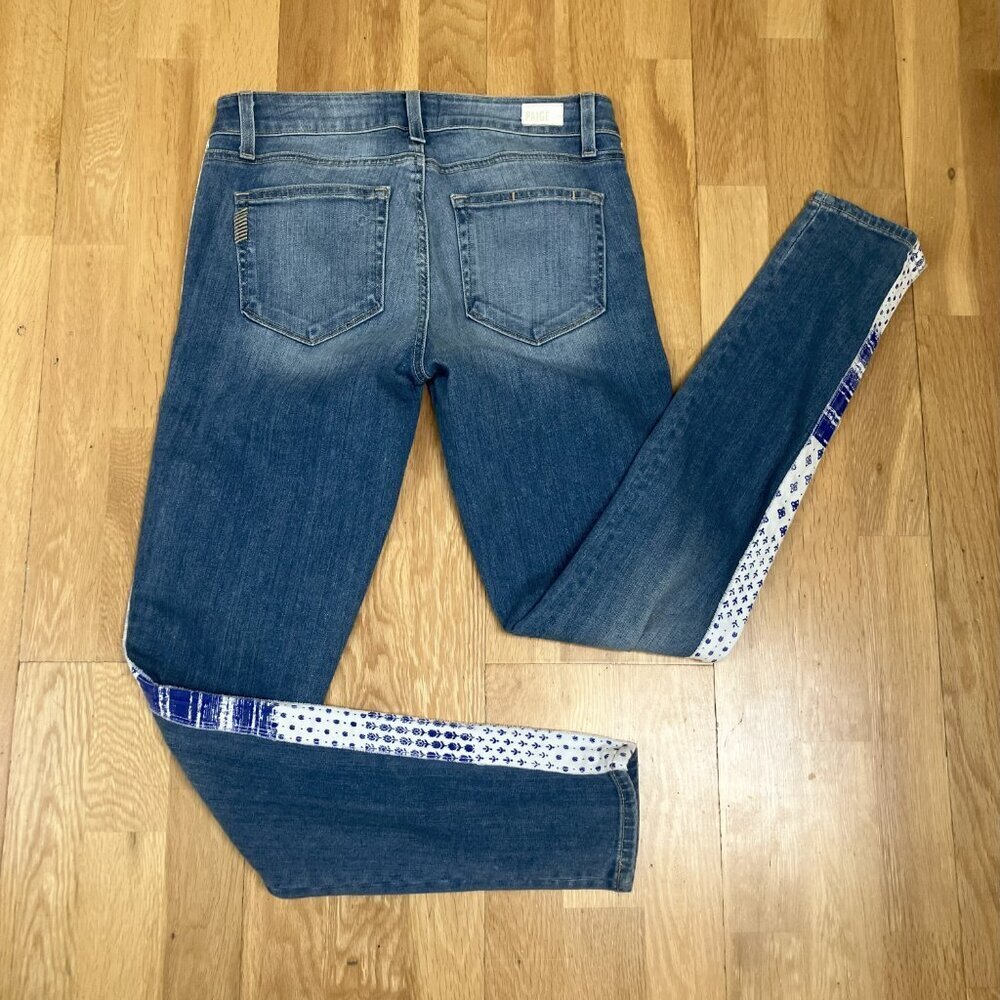 Paige Moroccan Indigo Tuxedo Verdugo Ultra Skinny Mid-Rise Jeans Size 27 - Picture 2 of 10
